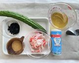 簡単｜キュウリ｜カニカマ｜さっぱり酢の物作り方1写真