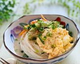 アーモンドミルクで　サラダそうめん作り方7写真