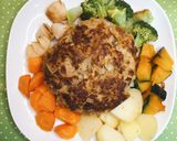 簡単　ハンバーグ　お手軽おっきめ作り方6写真