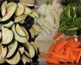 【給食】なすと豚肉のみそ炒め作り方3写真