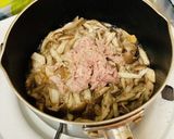 ツナときのこのトマトソースパスタ作り方2写真