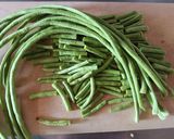 三尺ささげのレッドカレー炒め作り方2写真