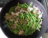 三尺ささげのレッドカレー炒め作り方3写真