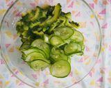 大人な酢の物♪胡瓜とゴーヤの酢の物♪作り方4写真