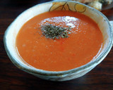 トマト缶で簡単！トマトと豆乳の冷製スープ作り方4写真