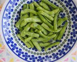 5分副菜♪インゲン・竹輪・大葉のナムル♪作り方1写真