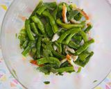 5分副菜♪インゲン・竹輪・大葉のナムル♪作り方4写真