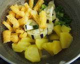 レンジで時短♪なす・じゃが芋の味噌汁作り方3写真