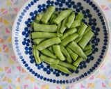 レンジで簡単！インゲン・大葉の胡麻和え♪作り方1写真