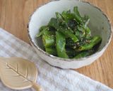レンジで簡単！インゲン・大葉の胡麻和え♪作り方3写真