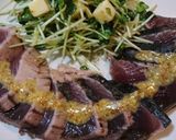 簡単！カツオのたたきのレモンマスタード♪作り方5写真