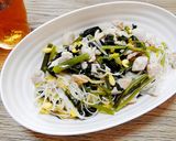 空心菜と鶏肉ともやしの和えそうめん作り方6写真