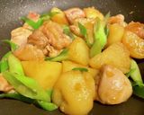 鶏肉とじゃがいもの照り煮作り方4写真