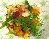 マカ入りスズキと夏野菜サラダ作り方8写真