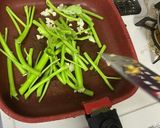 カンクン（空芯菜）とミニトマトと海老炒め作り方3写真
