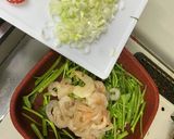 カンクン（空芯菜）とミニトマトと海老炒め作り方5写真