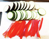 超簡単！夏野菜と豆腐の和風たまごとじ！！作り方1写真