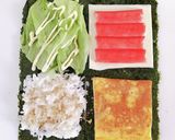 お手頃材料で♡折りたたみキンパ作り方9写真