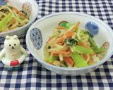 三色野菜のマヨ醤油あえ作り方7写真