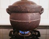 土鍋で☆もち麦ごはん作り方4写真