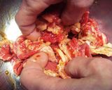 味付牛肉のビビンバ風焼肉作り方1写真