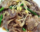 味付牛肉のビビンバ風焼肉作り方4写真