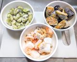 なすとそら豆のピリ辛マヨネーズ炒め作り方1写真