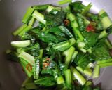 小松菜と鰯の干物のイタリア風作り方2写真