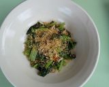 小松菜と鰯の干物のイタリア風作り方5写真