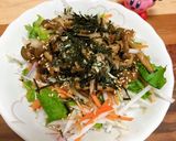 コンビニ野菜で！しめじのバター醤油丼作り方6写真