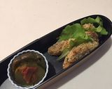 文月27　チキンカツ　海苔弁当作り方5写真