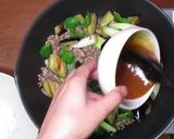 ポン酢でピーマンとナスの味噌そぼろ作り方7写真