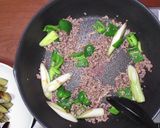 ポン酢でピーマンとナスの味噌そぼろ作り方6写真