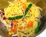 マカ入りアスパラガスとトマトの冷製パスタ作り方6写真