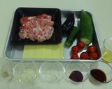 簡単給食 夏の豚丼作り方1写真