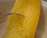 スパゲティスクワッシュの赤味噌肉乗せ作り方1写真