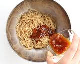 夏バテ予防☆梅しそプロテイン冷製パスタ作り方7写真