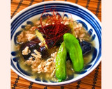 ふわとろ揚げ茄子の鶏ひき肉あんかけ作り方14写真