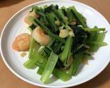 小松菜と海老の中華風炒め作り方6写真