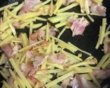 空芯菜(えん菜)のベーコンじゃがいも炒め作り方3写真