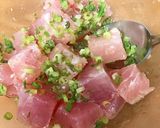白だしで☆鮪と沢庵の漬け作り方4写真