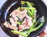 小松菜と豚肉のナンプラー炒め作り方7写真
