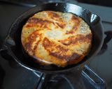 スキレットで羽根付き餃子作り方5写真