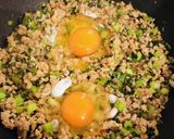 ＊挽肉と卵のレタス包み＊作り方3写真