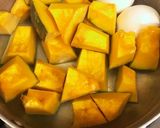 かぼちゃとお豆のサラダ作り方1写真