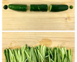 彩り副菜＊カニカマきゅうりの旨レモン和え作り方1写真
