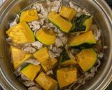 肉感たっぷり♪かぼちゃの豚肉あんかけ作り方5写真