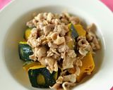 肉感たっぷり♪かぼちゃの豚肉あんかけ作り方8写真