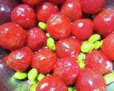 ミニトマトと枝豆チーズのキムチ作り方4写真