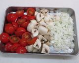 サバ缶とトマトのアヒージョ風冷やしうどん作り方2写真